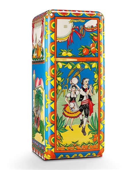 smeg fridge dolce gabbana